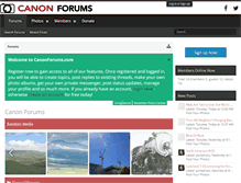 Tablet Screenshot of canonforums.com